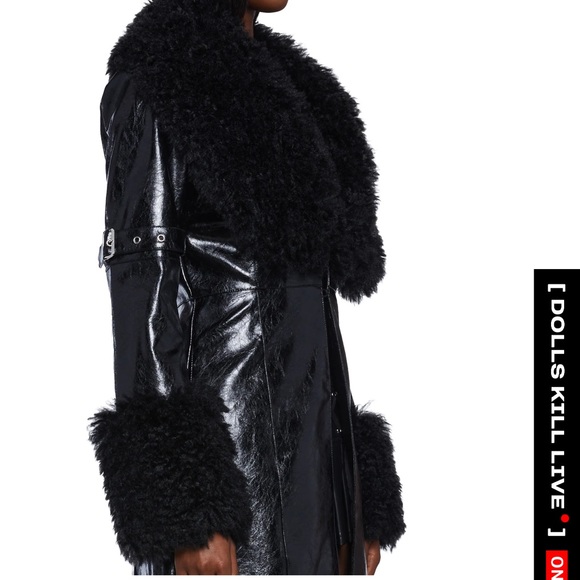 Brand new generation kiss covet Moto trench coat XS - Picture 3 of 3